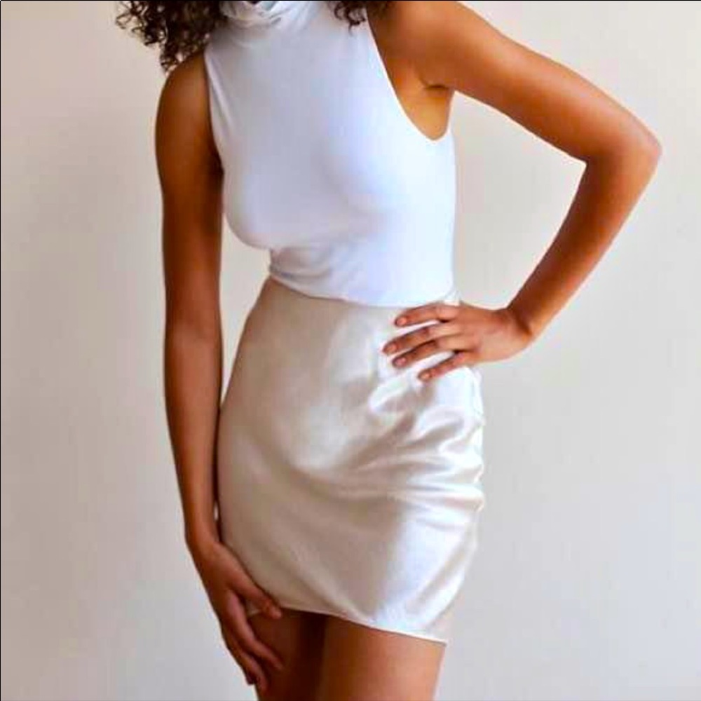 Babaton Cream Skirt